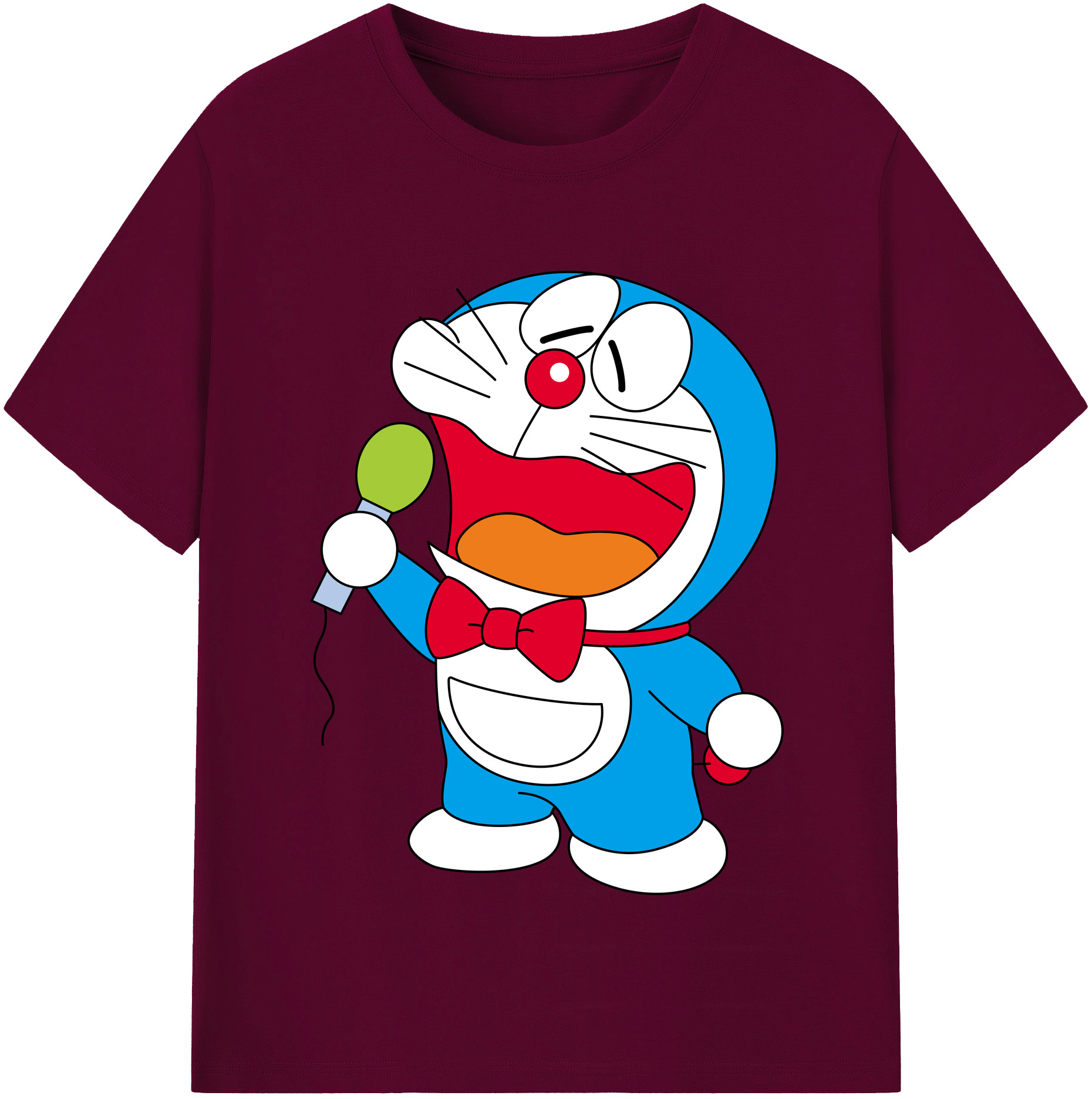 （画像用） ドラえもん Doraemon レディースカジュアルプリントTシャツ（綿100％）